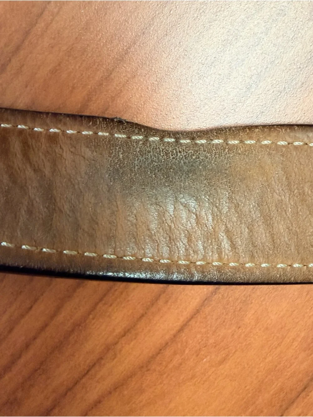 Coach Black Leather Belt Contrast Stitch Silver Buckle 32/80cm Made in India